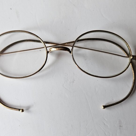 Antique Golden "Consul" Eyeglasses in Original Case - Picture 1 of 16
